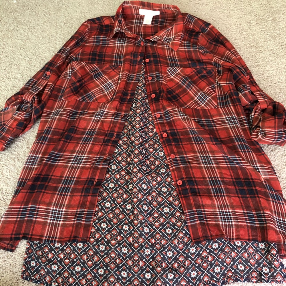 Light weight sheer top wrinkle free!